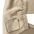 thumbnail image 6 of Men's Tapered Leg Sweatpants Cotton Fleece Fall Winter Sports Athletic Joggers Trousers Solid Color Sweat Pants (3XL, Khaki), 6 of 7