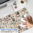 thumbnail image 4 of Long Mouse Pads for Desk,Paw Prints and Bones Desk Mats on Top Of Desks, Desk Mouse Pad Extra Large with 3mm Non-Slip Base and Stitched Edge for Gaming,Office,Work,Home 31.5"x15.7", 4 of 6