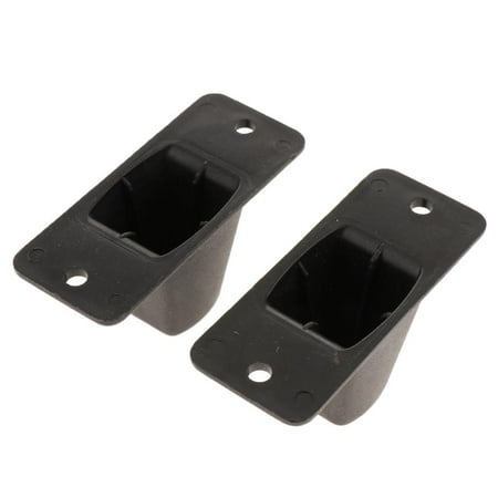 

Metal Mount Luggage Feet Foot Pad 2 Pcs Black Size 1