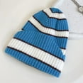 thumbnail image 5 of CoCopeaunt Autumn And Winter New Color Stripe Wool Cap, European And American Street Hip-Hop Cool Basin Cap Warm Green Cap, 5 of 6