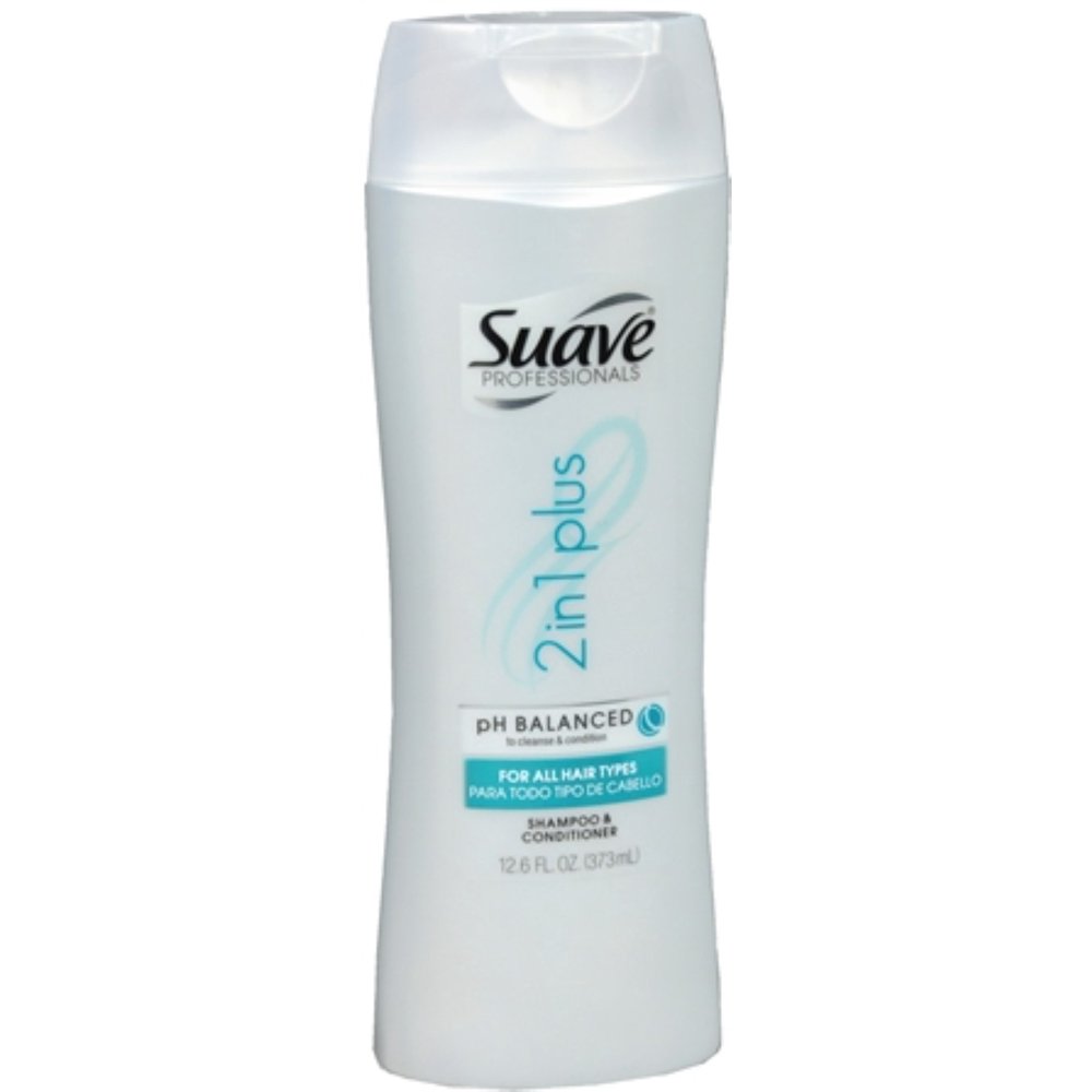 Suave Professionals Shampoo & Conditioner, 2 in 1 Plus 12.6 oz (Pack of