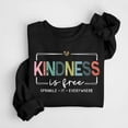 thumbnail image 3 of Kindness Sweatshirts for Men Women 2025 Long Sleeve Crewneck Kindness Graphic Sweatshirt Pullover Tops, 3 of 4