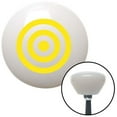 thumbnail image 1 of American Shifter  Yellow Target White Retro Shift Knob with M16 x 1.5 Insert Shifter Auto Manual Brody, 1 of 1