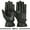 Black Plain, variant on Mens Warm Winter Dress Gloves Thermal Lining Genuine Leather Driving Cold Weather Glove - MRX (Black, X-Large)