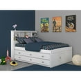 thumbnail image 2 of OS Home and Office Furniture 80221K6-22 Solid Pine Bookcase Bed in Casual White, 2 of 6