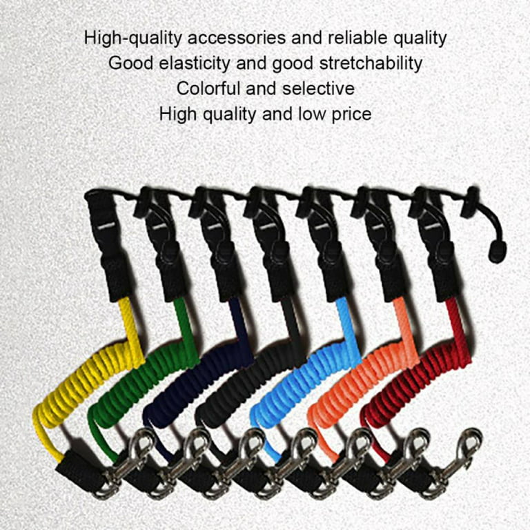HOTWINTER Kayak Paddle Leash 3 Pack Safety Tool Lanyard Kayak Accessories  Stretchable Coiled Rod for Kayak and SUP Paddles