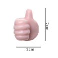 thumbnail image 3 of Silicone Thumb Wall Hook Creative Adhesive Thumb Cable Clip Key Hook Wall Hangers for Data Cable Earphone Belt hat Key Storage, 3 of 4