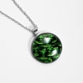 thumbnail image 4 of Saint Patrick's Day Women's Round Glass Pendant Necklace, 4 of 5