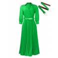 thumbnail image 6 of Spring and Summer Waist Cinching Elegant Solid Color Dress, 6 of 6