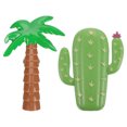 thumbnail image 1 of 2pcs Beach Towel Clip Beach Chair Holder Clips Creative Coconuts Tree Towel Clips for Holiday Pool, 1 of 8