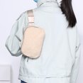 thumbnail image 1 of Bolso De Pecho Bolso Riñonera de felpa Riñonera informal Riñonera Unisex Multibolsillos para deportes al aire libre, 1 of 9