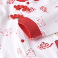 thumbnail image 7 of Otqutp Baby Girls Boys Calendar Chinese New Year Bodysuit Cute Kimono Tang Suit Red Long Sleeve Romper Fashion Button Jumpsuit Outfits(White-2,12-18 Months), 7 of 7