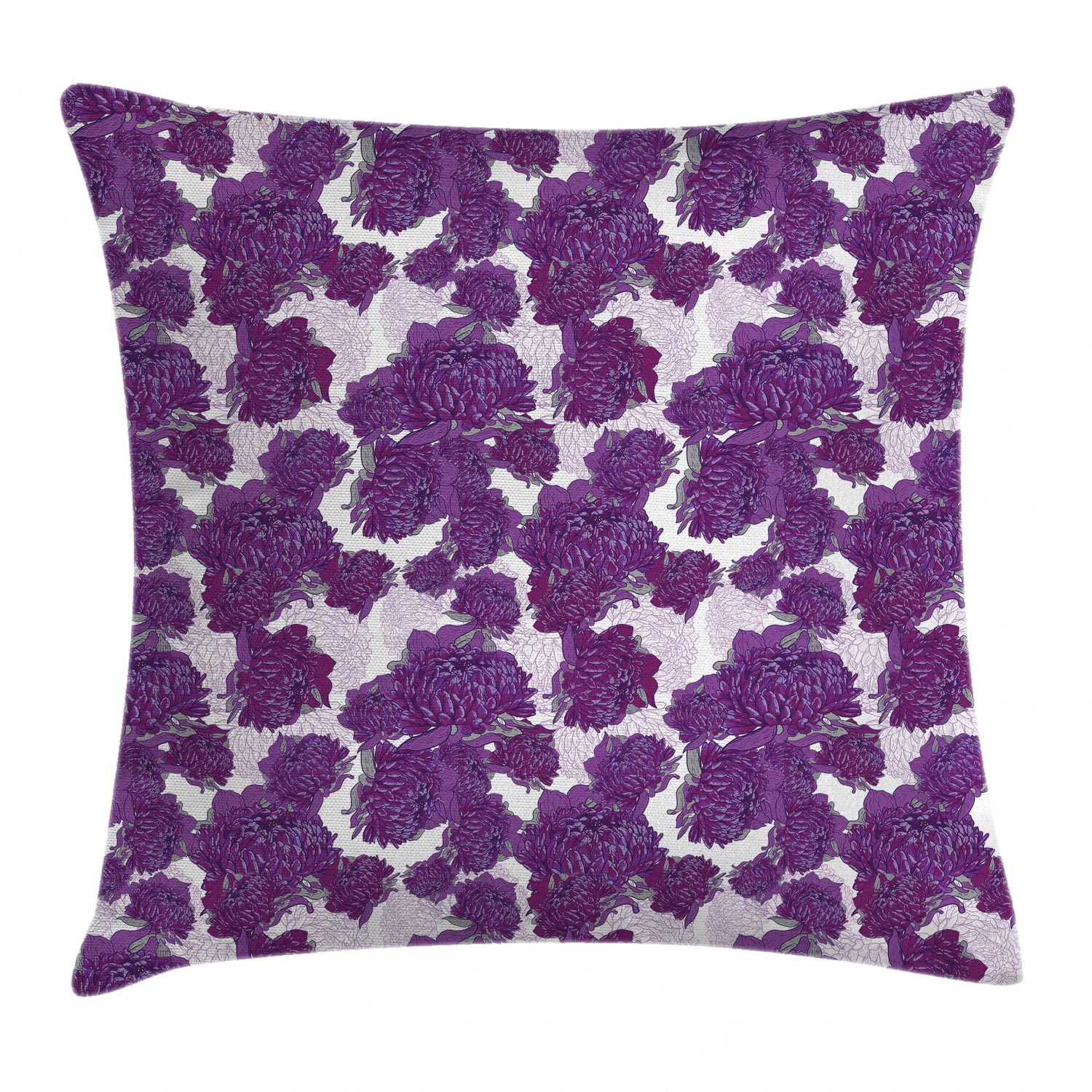 Mauve Decor Throw Pillow Cushion Cover, Unusual Vivid Allium Flower