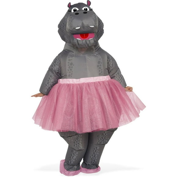 Hippo Ballerina Inflatable Adult Costume