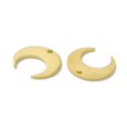 thumbnail image 3 of 100pcs Brass Pendant for Jewelry Making Double Horn/Crescent Moon Raw(Unplated) 12x13x0.5mm Hole: 1mm, 3 of 3
