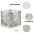 thumbnail image 3 of Foldable Fabric Storage Bin Home Cubes Clothing Organizer Bins Large Collapsible Box Basket for Home Organizer Hand-drawn Deer and Cardinals, 3 of 7