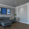 thumbnail image 3 of Ekena Millwork 7 3/8"W x 7 3/8"H x 3/8"T Extra Small Granby Decorative Fretwork Wall Panels in Architectural Grade PVC, 3 of 9
