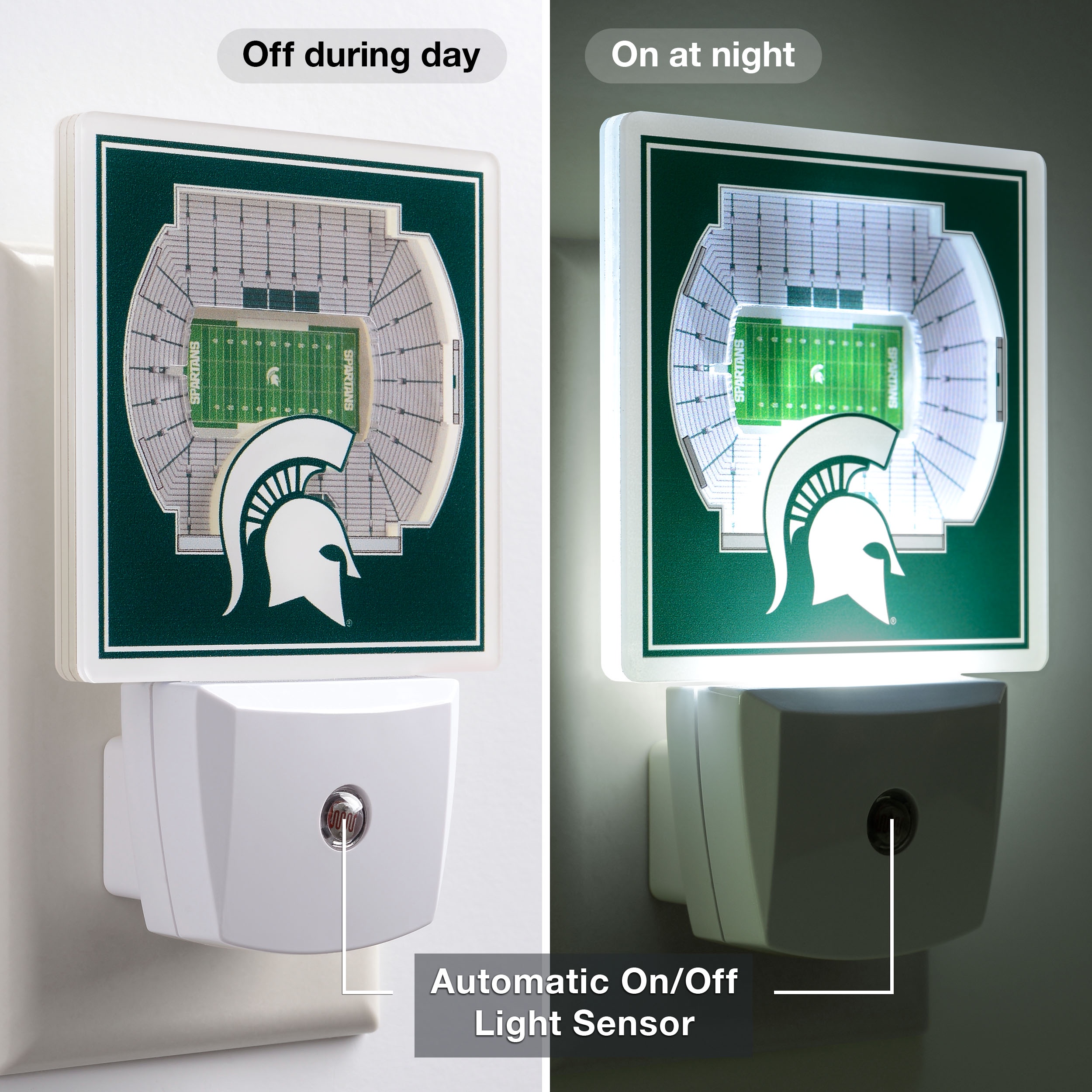 Michigan State Spartans StadiumView Nite Light