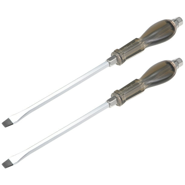 Destornilladores de impacto ranurados de 8.5mm Unique Bargains, conductor de demolición de 8 pulgadas, magnético, 2 piezas