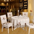 thumbnail image 4 of Mantel estilo pastoral de poliéster para el hogar, juego de manteles para mesa de comedor, funda multiusos, toalla de tela para el hogar, 4 of 5