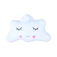 thumbnail image 1 of POINTERTECK Dame Filles Femmes Lune Étoile Nuage Forme Émoticône Courte Peluche Jeter Oreiller, 1 of 7