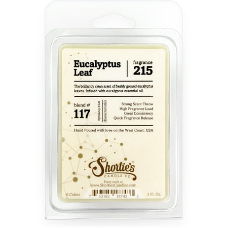 Eucalyptus Leaf Wax Melts - Highly Scented + Essential & Natural Oils - Shortie's Candle Company