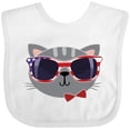 thumbnail image 3 of Inktastic 4th of July Girl Patriotic Cat Boys or Girls Baby Bib, 3 of 4