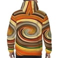 thumbnail image 7 of Honeii Colorful Swirl Pattern Mens Hoodies Men's Loose Sleeve Sweatshirt,Pullover Hooded Sweatshirt for Men,Essentials Hoodie-Medium, 7 of 7