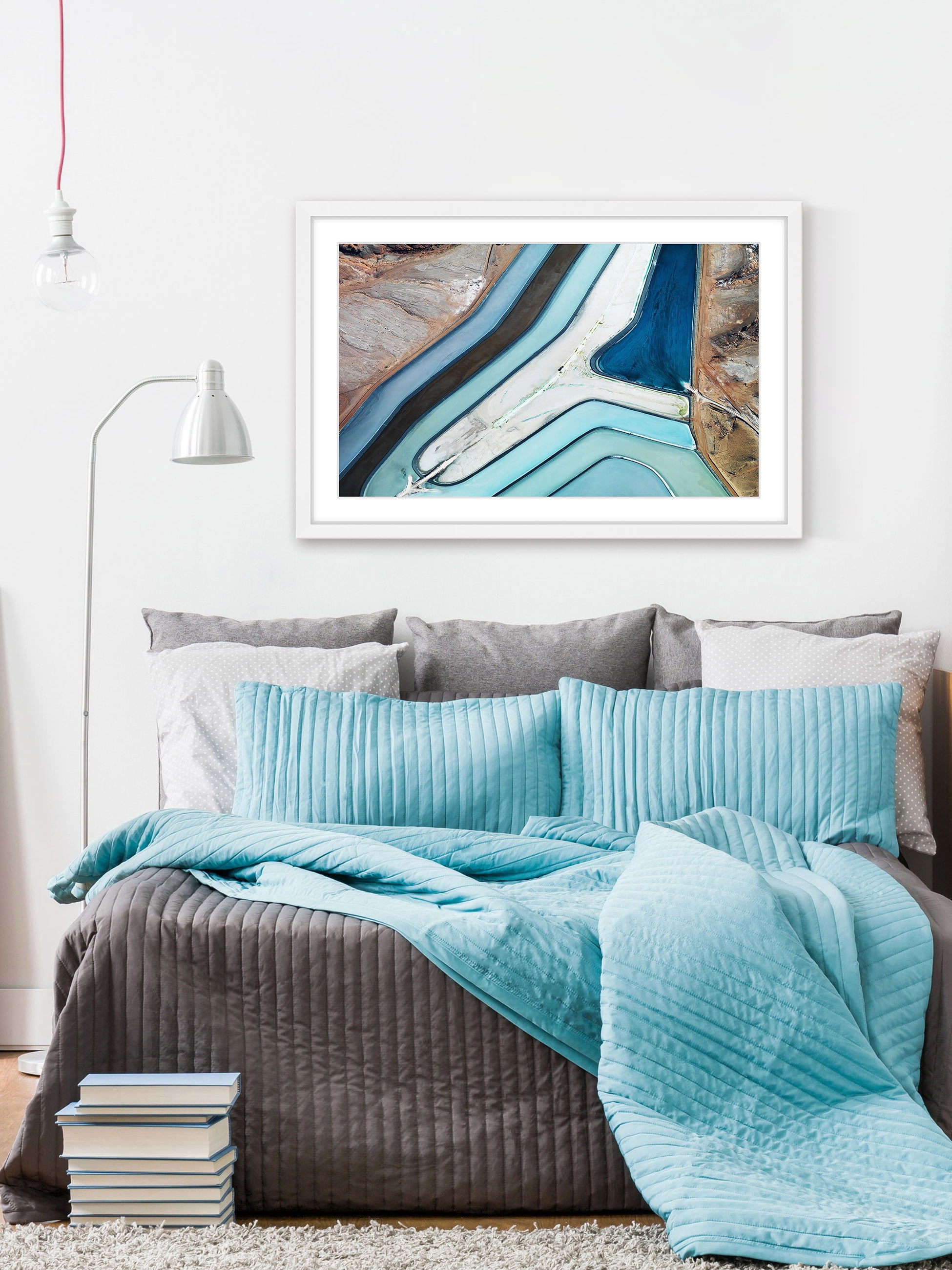 "Winding River" Framed Painting Print