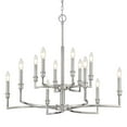 thumbnail image 2 of Beaumont Lane 12 Light Chandelier in Pewter, 2 of 6