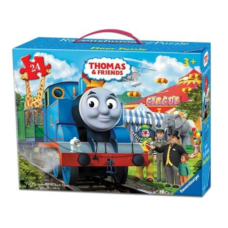 Clock Floor Puzzle - Thomas & Friends: Circus Fun Floor Puzzle in a Suitcase Box, 24 Pieces