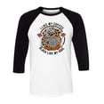 thumbnail image 1 of Coffee Black Like My Soul Three-Quarter Raglan Sleeve Baseball Shirt Unisex Large White/Black, 1 of 5
