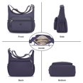 thumbnail image 4 of KXF Nylon Crossbody Bag for Women Multi-Pocket Shoulder Handbag Travel Satchel Purse with Adjustable Strap, 4 of 8