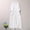 *White, variant on ClodeEU Women's Vintage Linen Blend 3/4 Sleeve Maxi Dress with Tie Waist , Loose Fit Flared Casual Dress White,Womens Plus L