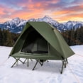 thumbnail image 4 of Biotree 2-Person Foldable Off-Ground Camping Cot Tent with Pop Up Shelter and Wheeled Carry Bag, Green, 4 of 10