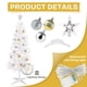 thumbnail image 3 of Árbol de Navidad blanco brillante SUNSHINE DECOR Con luz de 1,2 m y adornos, 3 of 6