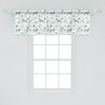 thumbnail image 2 of Ambesonne Dog Lover Window Valance, Dog Lover Concept Items, 54" X 18", Pale Slate Blue White, 2 of 3