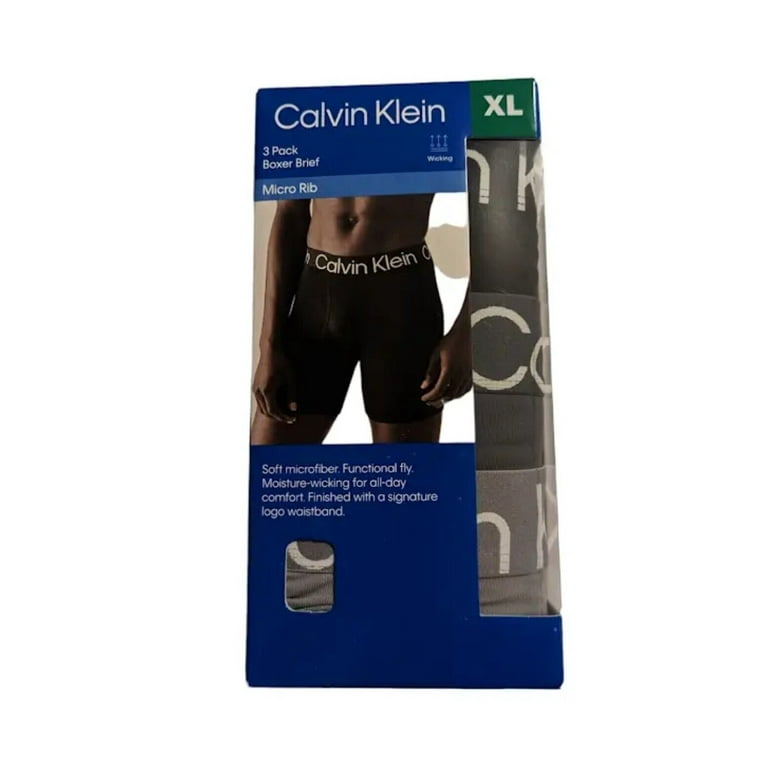 Calvin Klein Men s Micro Rib Boxer Briefs Assorted Colors 3 Pack