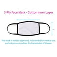 thumbnail image 2 of Pink Diamond Pattern - 3-Ply Reusable Soft Cloth Face Covering, Unisex, Cotton Inner Layer, 2 of 3
