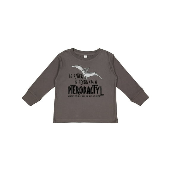 Inktastic Flying Pterodactyl Boys or Girls Long Sleeve Toddler T-Shirt