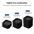 thumbnail image 3 of Yucurem 12 Pack Furniture Risers, Heavy Duty Square Stackable Bed Risers for Desk Leg Table Couch Sofa Chair Bed Frame Legs Lift Height 1", Black, 3 of 8