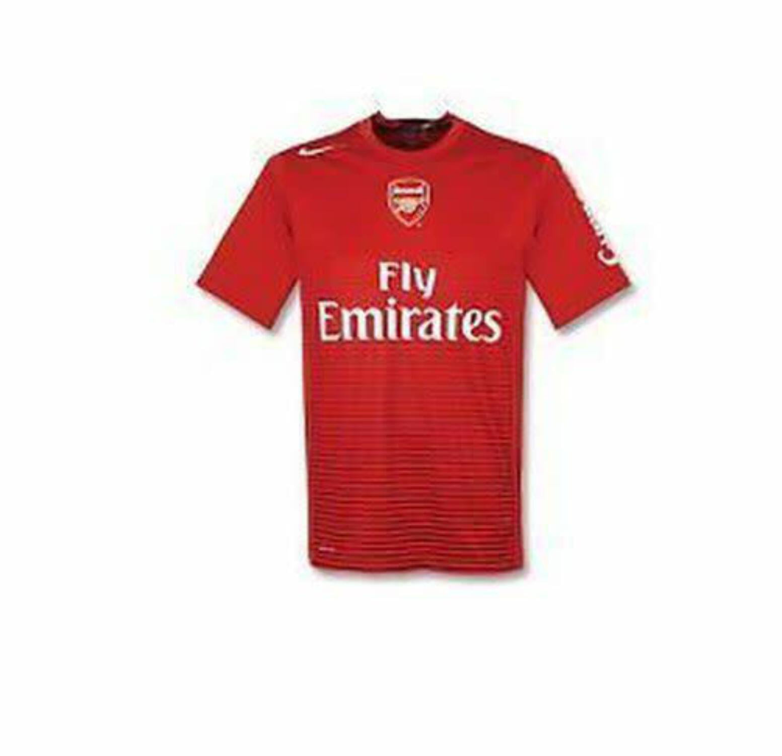 Nike Arsenal FC 2010-2011 Pre-Match Dri-Fit Gunners Jersey-Red XL -