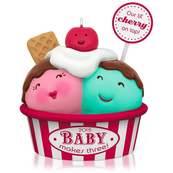 Hallmark Keepsake Ornament Baby Makes Three 2015