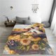thumbnail image 5 of Balery Cute Panda Sunflower Manta de Felpa Suave y Acogedora – Cobija de Franela Aterciopelada para Cama, Lavable y Cálida para Sofá, Mascotas, Transpirable-40"x30", 5 of 7