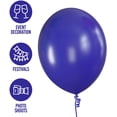 thumbnail image 4 of Prextex 75 Midnight Blue Party Balloons 12 Inch Deep Blue Balloons with Matching Color Ribbon for Theme Party Decoration, Wedding, Baby Shower, Birthday Parties Supplies or Arch Dcor - Helium Quality, 4 of 4