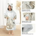 thumbnail image 4 of BZSMCE Wearable Blanket Hoodie Fashion Snowy Embrace Home Wear, 4 of 7