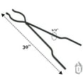 thumbnail image 2 of Ohio Flame 30 Inch Hand Forged Steel Camping Fire Pit Campfire Tongs, 2 of 4
