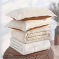thumbnail image 3 of PureCare Dual Sided Reversible Soft Touch/Bamboo Sham Set King Pillow with Tencel ™ Lyocell Modal Fibers and Lush Bamboo - 20" x 36", 3 of 4