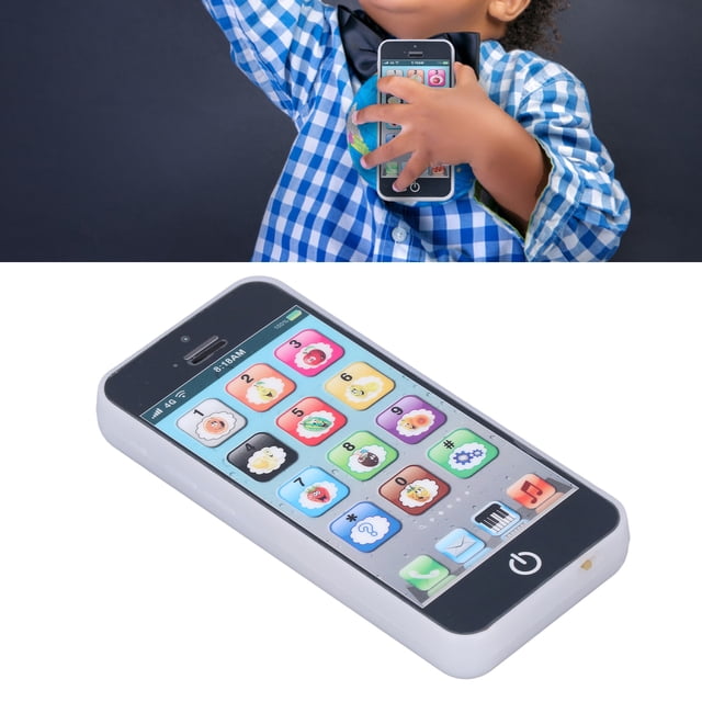 Juguete para teléfono para niños, Juguete Móvil de Simulación, Juguetes para Niños, Teléfono Móvil con forma de Simulación, Música Clara, Luz Fría, Juguete para Teléfono
