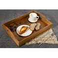 thumbnail image 5 of Home Trends Plateau carré en bois d’acacia naturel, 43 x 29,8 x 7,8 cm, 5 of 5